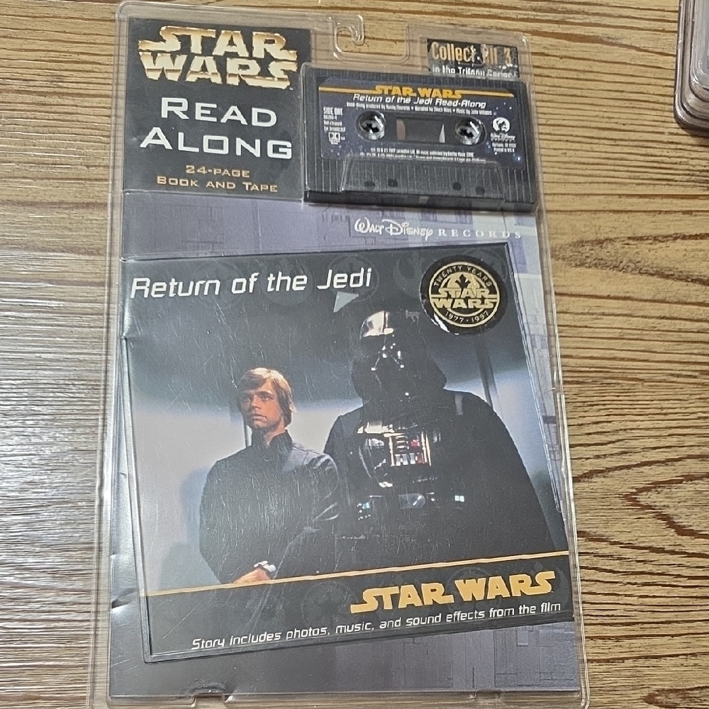 Star Wars Return of the Jedi Book and Cassette (1997) - Black and Gold